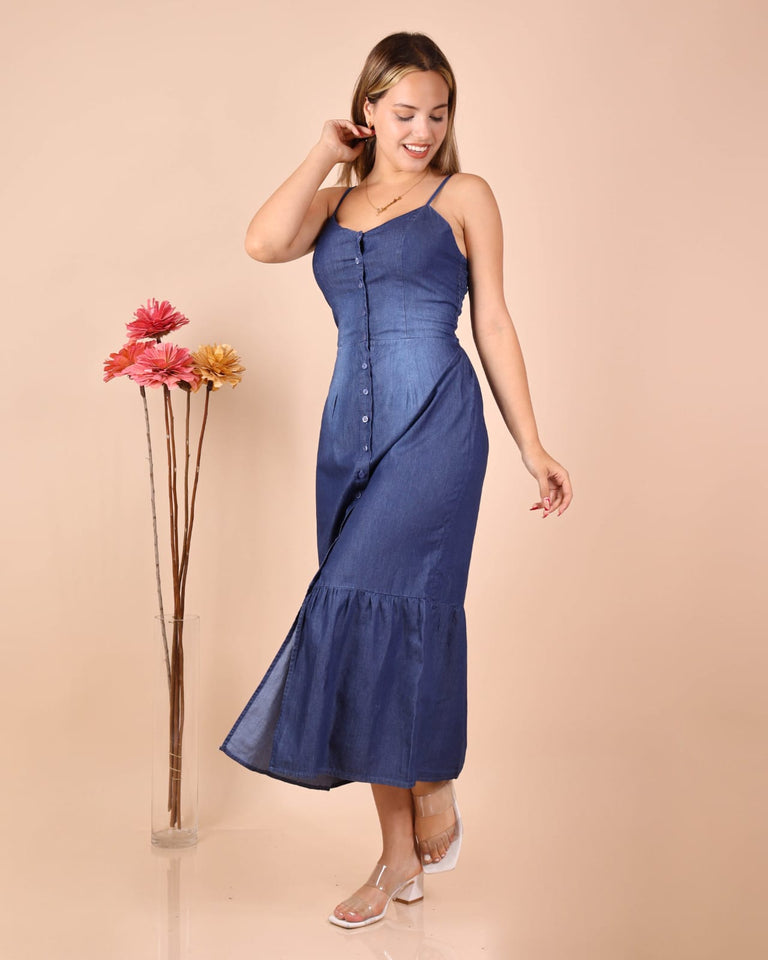 VESTIDOS LARGOS EN DENIM